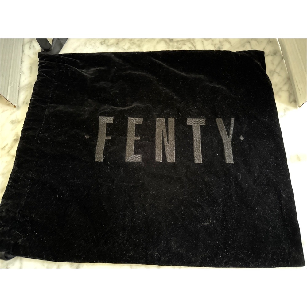 Fenty Puma Black Velvet‎ Drawstring Dust pouch 15.5x14